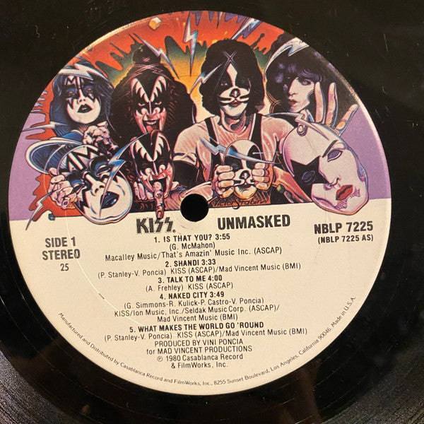 Kiss : Unmasked (LP, Album)