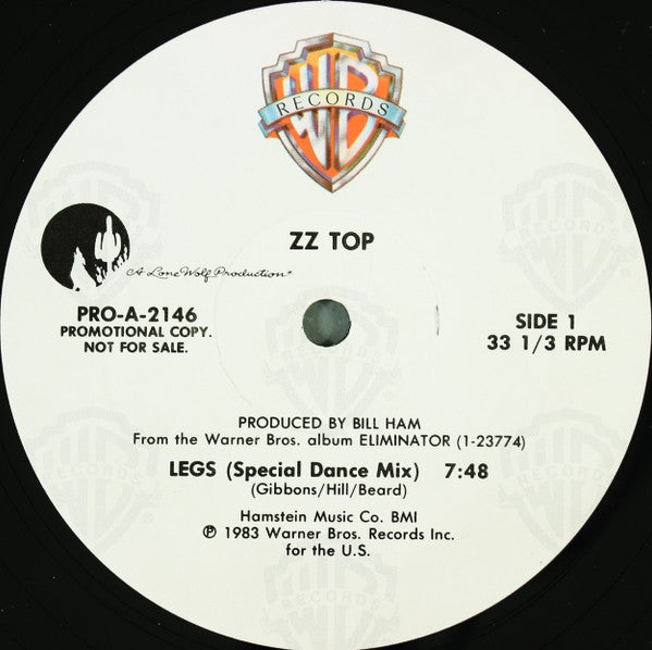 ZZ Top : Legs (Special Dance Mix) (12", Promo)