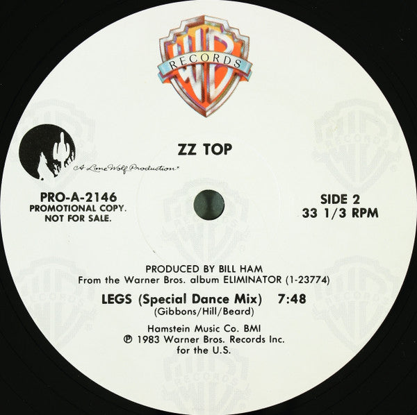 ZZ Top : Legs (Special Dance Mix) (12", Promo)