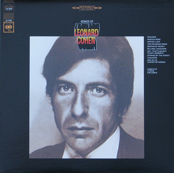 Leonard Cohen : Songs Of Leonard Cohen (LP, Album, RP)