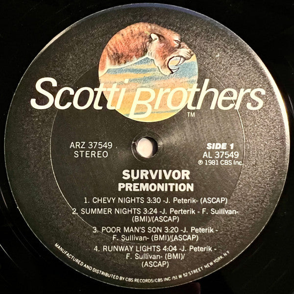 Survivor : Premonition (LP, Album, San)