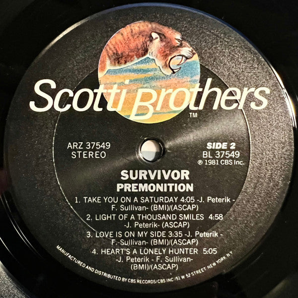 Survivor : Premonition (LP, Album, San)