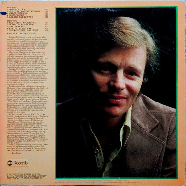 Delbert McClinton : Love Rustler (LP, Album, San)