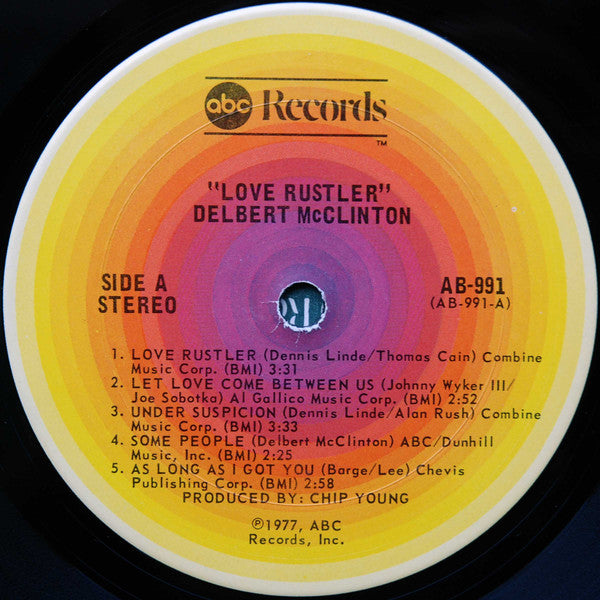 Delbert McClinton : Love Rustler (LP, Album, San)