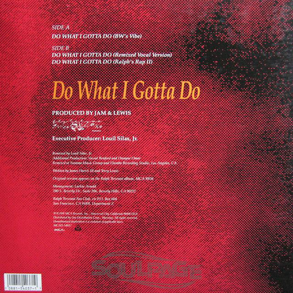 Ralph Tresvant : Do What I Gotta Do (12")