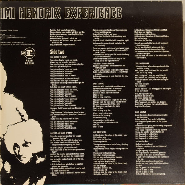 The Jimi Hendrix Experience : Axis: Bold As Love (LP, Album, RE, Win)