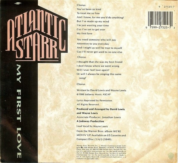 Atlantic Starr : My First Love (7")