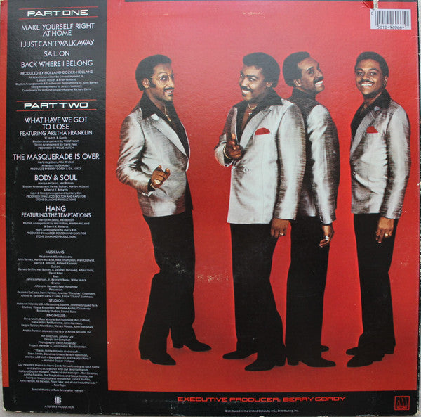Four Tops : Back Where I Belong (LP, Album)