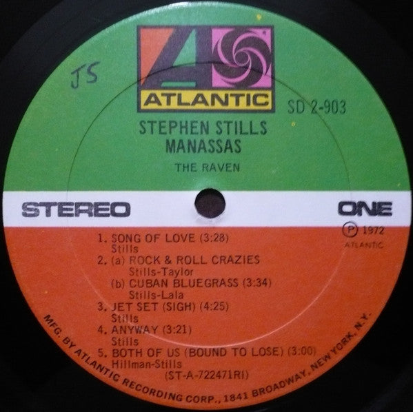 Stephen Stills, Manassas : Manassas (2xLP, Album, RI )