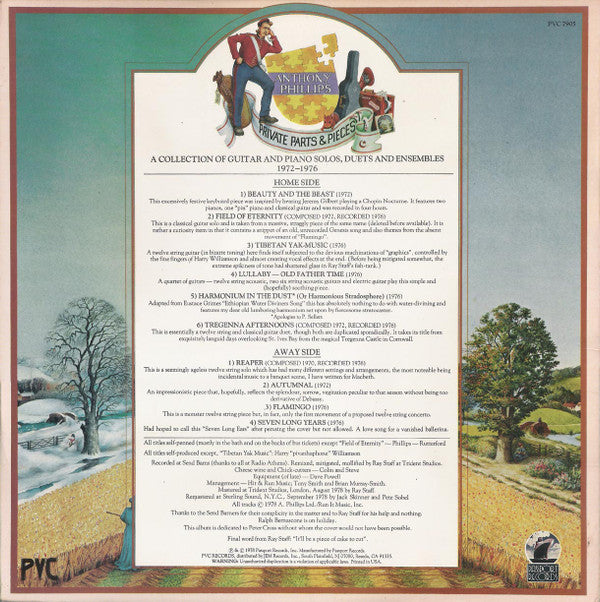 Anthony Phillips : Private Parts And Pieces (LP, Album)