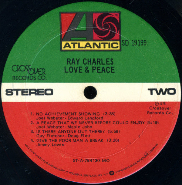 Ray Charles : Love & Peace (LP, Album, MO )