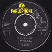 The Beatles : Extracts From The Album A Hard Day's Night (7", EP, Mono, RP)