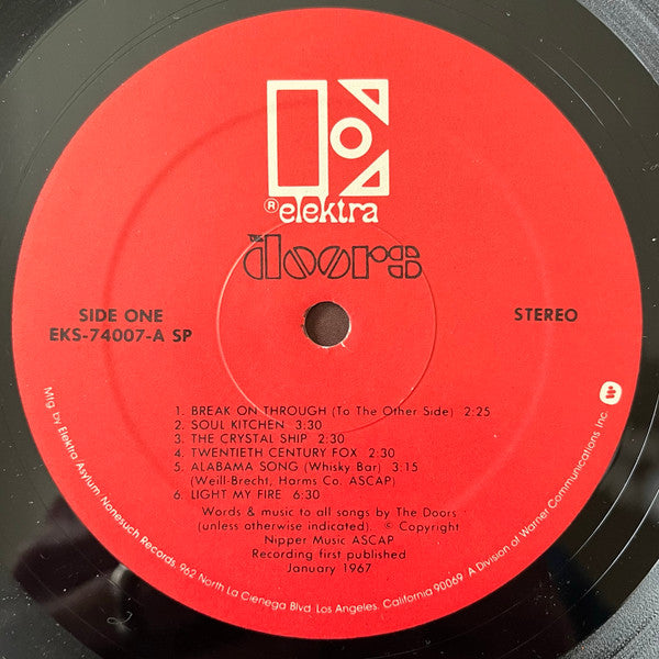 The Doors : The Doors (LP, Album, RE, SP )