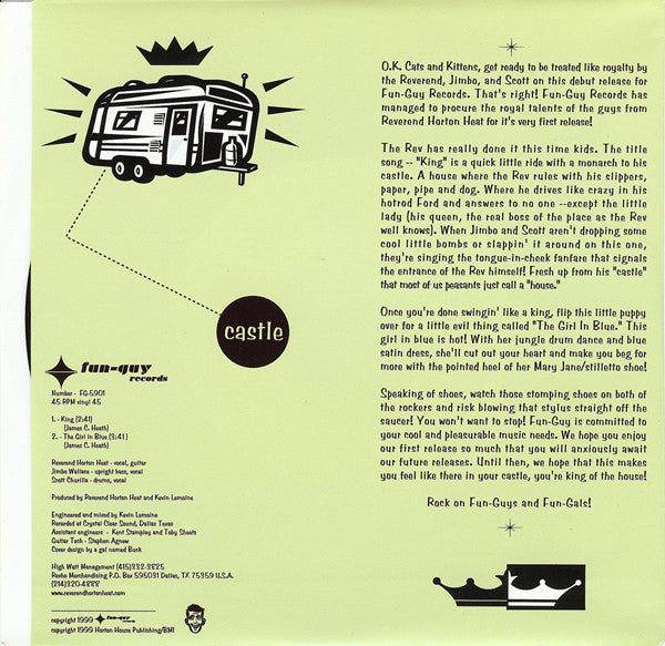 Reverend Horton Heat : King (7", Single, Ltd)