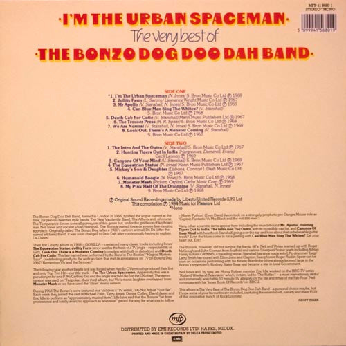 Bonzo Dog Doo-Dah Band : I'm The Urban Spaceman - The Very Best Of The Bonzo Dog Doo Dah Band (LP, Comp)