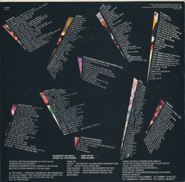 Roger Taylor : Roger Taylor's Fun In Space (LP, Album, Spe)