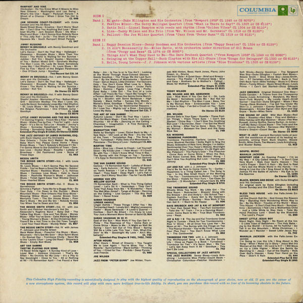 Various : Columbia Jazz Festival (LP, Mono, Smplr)