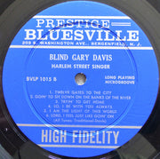 Blind Gary Davis : Harlem Street Singer (LP, Album, Mono)