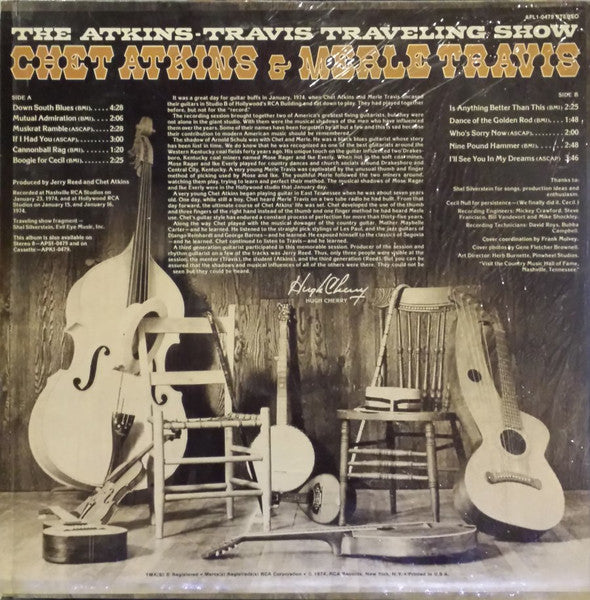 Chet Atkins And Merle Travis : The Atkins-Travis Traveling Show (LP, Album)