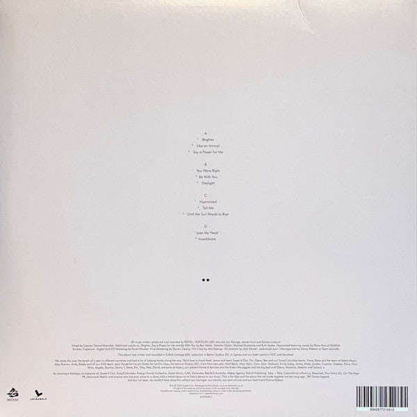 Rüfüs : Bloom (LP, Pin + LP, Whi + Album, Ltd, RE, RP)