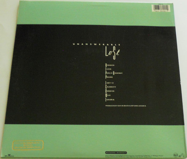 Luxuria : Unanswerable Lust (LP, Album)