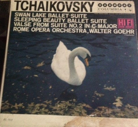 Walter Goehr / Rome Opera Orchestra* / Tchaikovsky* : Swan Lake Ballet Suite / Sleeping Beauty Ballet Suite / Valse From Suite No. 2 In C Major (LP, Album)