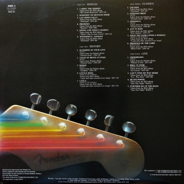 Eric Clapton : Backtrackin' (22 Tracks Spanning The Career Of A Rock Legend) (2xLP, Comp)