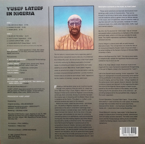 Yusef Lateef : In Nigeria (LP, Album)
