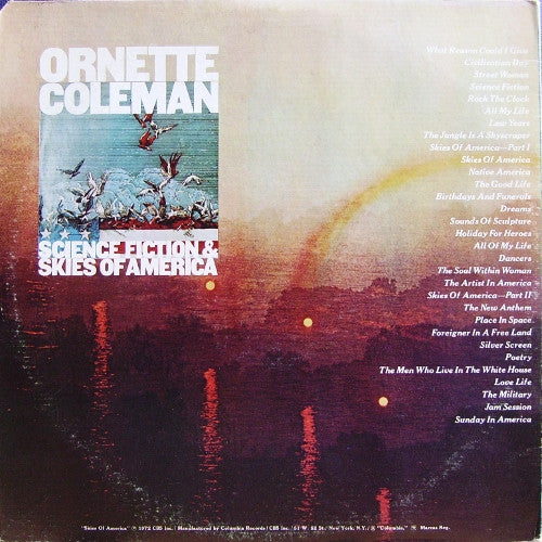 Ornette Coleman : Science Fiction / Skies Of America (2xLP, Album, Comp)