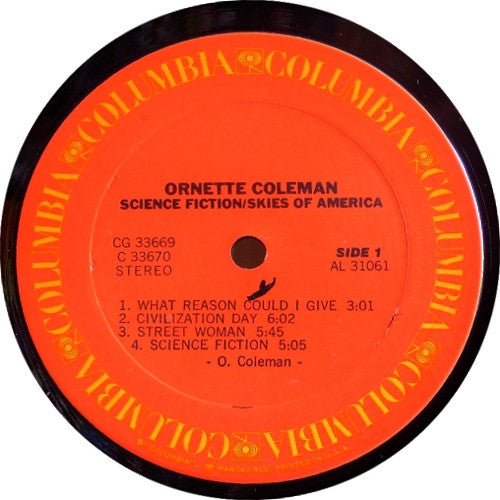 Ornette Coleman : Science Fiction / Skies Of America (2xLP, Album, Comp)