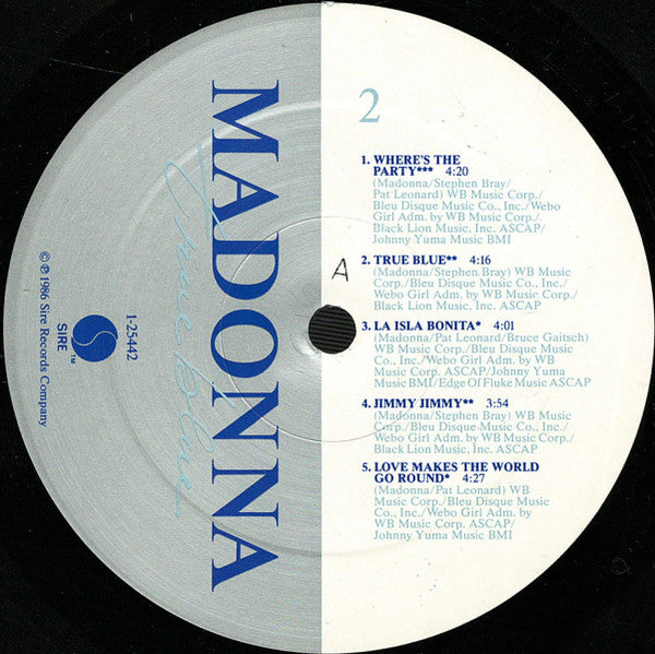 Madonna : True Blue (LP, Album, All)