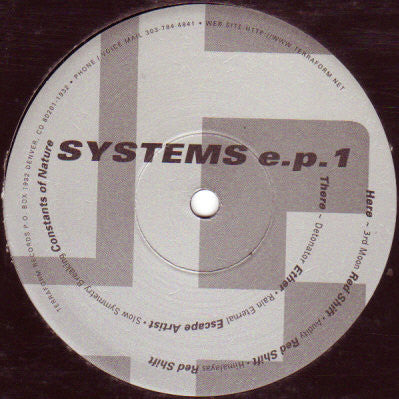 Various : Systems E.P. 1 (12", EP)