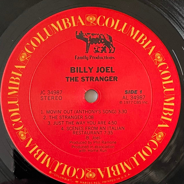 Billy Joel : The Stranger (LP, Album, RP, Pit)