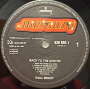 Paul Brady : Back To The Centre (LP, Album)
