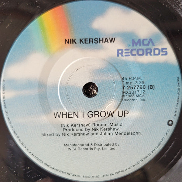 Nik Kershaw : One Step Ahead (7", Single)