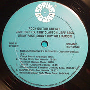 Jimi Hendrix  /  Eric Clapton  /  Jeff Beck  /  Jimmy Page  /  Sonny Boy Williamson (2) : Rock Guitar Greats (LP, Comp)