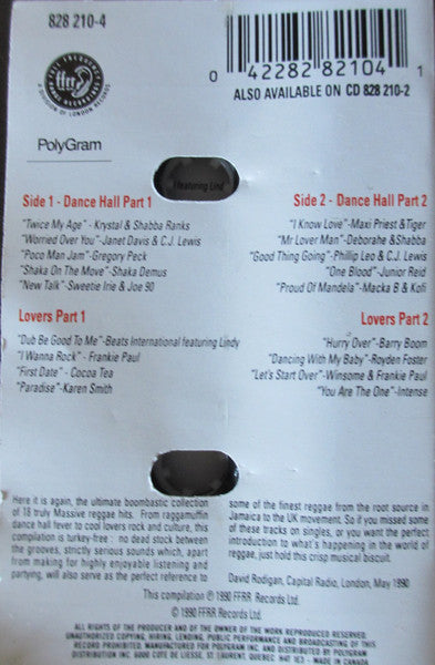 Various : Massive Reggae Hits (Cass, Comp)