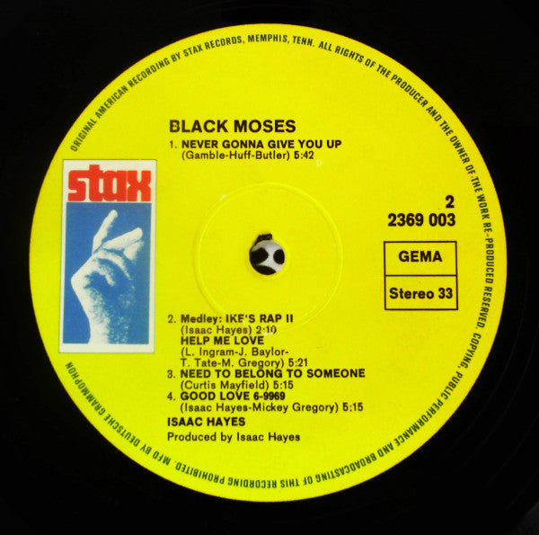Isaac Hayes : Black Moses (2xLP, Album)