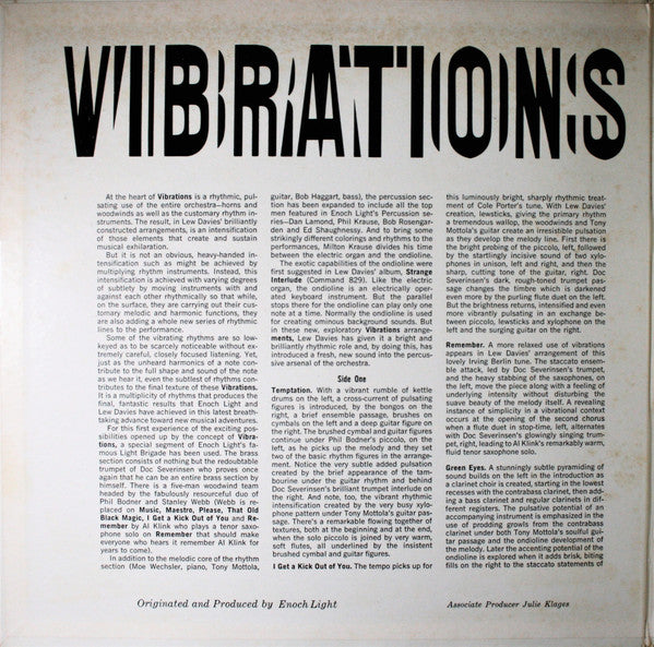 Enoch Light And The Light Brigade : Vibrations (LP, Album)