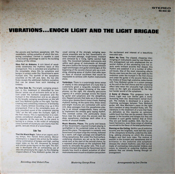 Enoch Light And The Light Brigade : Vibrations (LP, Album)
