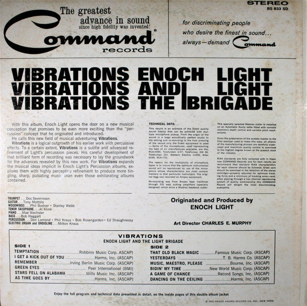 Enoch Light And The Light Brigade : Vibrations (LP, Album)