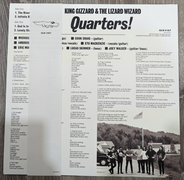 King Gizzard & The Lizard Wizard* : Quarters! (LP, Album, RE, RP)