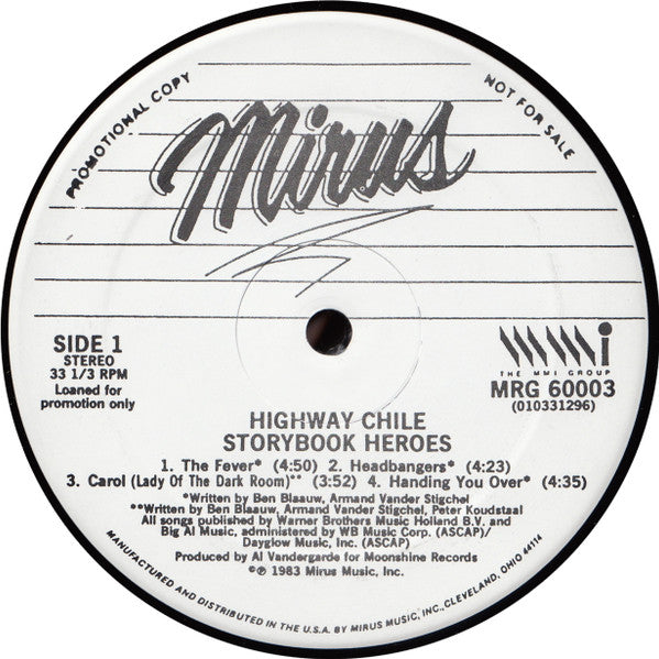 Highway Chile : Storybook Heroes (LP, Album, Promo)