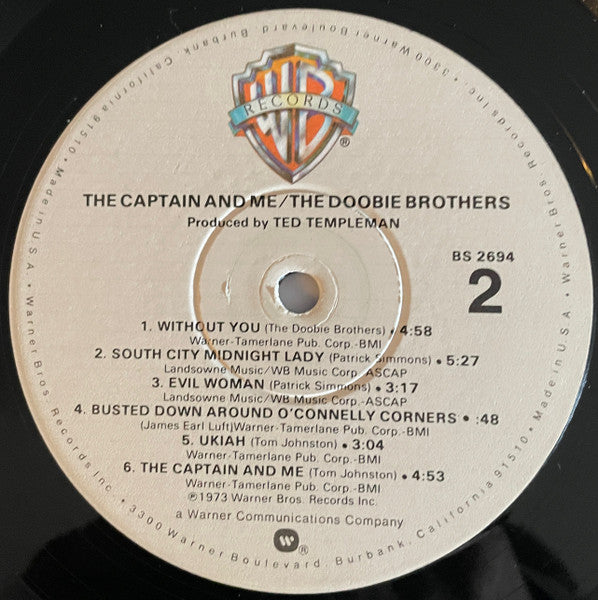 The Doobie Brothers : The Captain And Me (LP, Album, RE, Win)