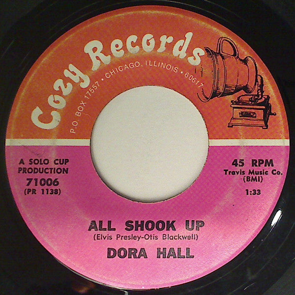 Dora Hall : Roll Over Beethoven / All Shook Up (7")
