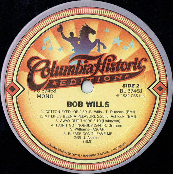 Bob Wills : Bob Wills (LP, Album, Comp, Mono)