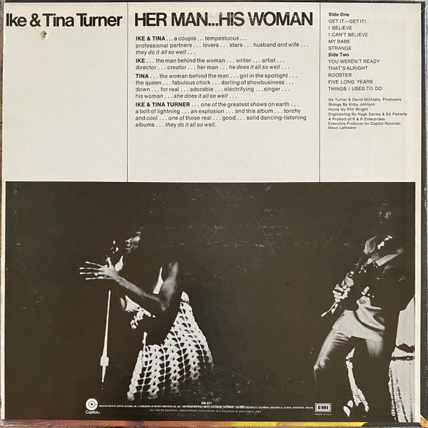Ike & Tina Turner : Her Man... His Woman (LP, Album, RE, RP)