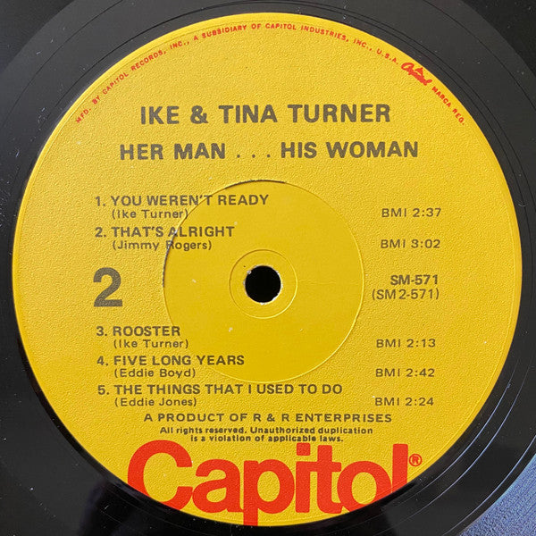Ike & Tina Turner : Her Man... His Woman (LP, Album, RE, RP)