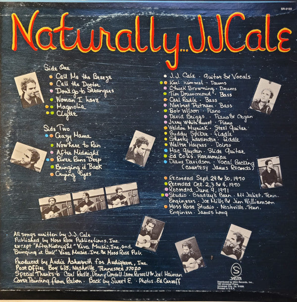 J.J. Cale : Naturally (LP, Album, RE, Glo)