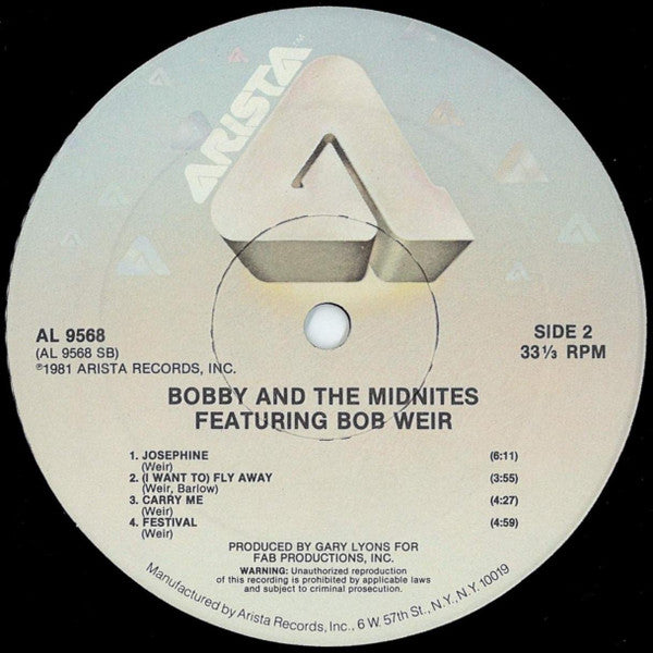 Bobby & The Midnites* : Bobby & The Midnites (LP, Album,  Ha)